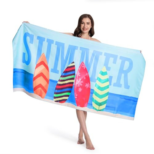 MOKANI Microfaser Strandtuch, Extra Groß 180x90 cm Mikrofaser Handtücher - Super Saugfähig, Schnelltrocknend, Leicht, Kompakt, Sandfrei - Strandhandtuch Reisehandtuch Strandtücher Badetuch