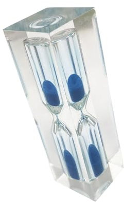 JISADER Sablier de 5 Minutes Incassable, Décoration de Bureau à Domicile, Minuterie de Sable, Bureau et Cuisine