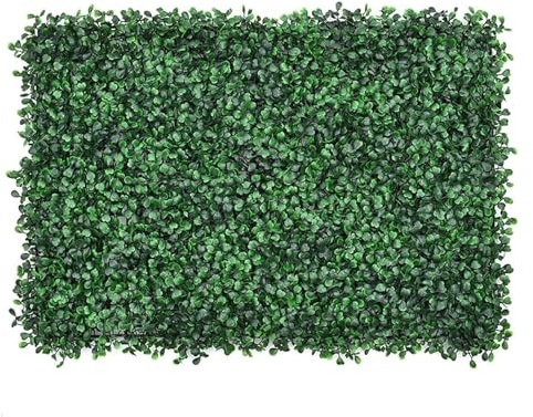 KanDuo Artificial Plant Wall Panels Wall Decor,Artificial Grass Mats Lawn, Boxwood Panels Green Wall Decor for Outdoor Indoor Garden Fence Backyard