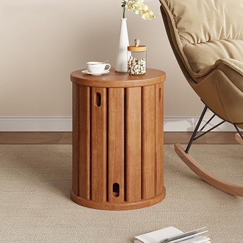 WXHCYGV Furniture Stacking Stools, Sofa Side Table for Living Room, Multifunctional Nesting Stools Wooden Dining Chair Set of 4, Portable Office and Classroom Stools(Without Wheels, Wood)