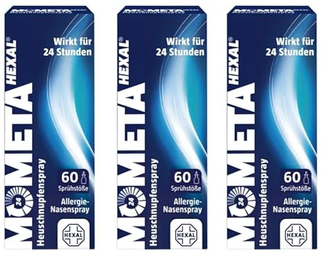 MometaHEXAL® Das blaue Allergiespray gegen Heuschnupfen - nur 1x täglich | 3x 60 Sprühstöße