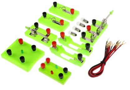BESPORTBLE Kit Elettrici Educativi per Scuola Esperimenti Semplici con Componenti Base per Studenti Elementari e Medie Apprendimento Pratico Stem