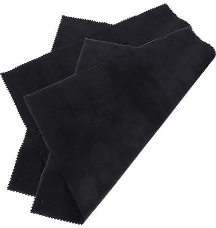 Artibetter 2pcs Microfiber Silver Polishing Cloth 30x30cm Random Color Jewelry Cleaning Cloths for Silverware Care and Jewelry Maintenance