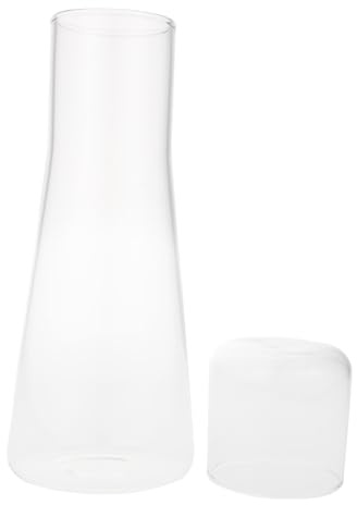 COLLBATH Juego de Jarra de Agua Fría de Vidrio 750ml, Recipiente Transparente Apto para Alimentos, Hervidor de Enfriamiento para Bebidas y Té, Adecuado para Cenas, Picnics y Fiestas