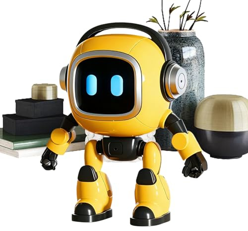 Emo Roboter – Intelligentes Roboter-Spielzeug, 9,5 x 5,5 x 13 cm, intelligentes Lernen, KI-betriebener Begleiter für Geburtstag, für Erwachsene, und Mädchen, Geburtstagsfeiern, R