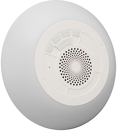 Bewinner Altoparlante da Piscina Bluetooth Galleggiante Impermeabile IPX7 con Luci Colorate RGB, Altoparlante Portatile Wireless per Doccia per Vasca Idromassaggio con Microfono Incorporato, Driver