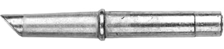 Weller T0054005799N SG40 Longlife Lötspitze Eisen plattiert, Gerade, Abgeschrägt 45°, 7 mm