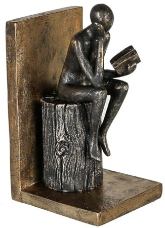 Casablanca - Buchstütze - Human - Gold/schwarz - Polystone - 20 x 10 cm