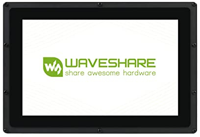 Waveshare 10.1 inch IPS Monitor for Raspberry Pi 4 Capacitive Touchscreen Display 1280×800 HDMI LCD (B) with case Support All Raspberry Pi/Windows 10/8.1/8/7 PC Driver Free with 170° View Angle