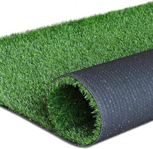 LITA Realistic Artificial Grass Turf Lawn-8 x 8 Feet, 0.7 Indoor Outdoor Garden Lawn Landscape Synthetic Grass Mat Fake Grass Rug