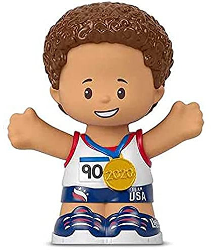 Ersatzteil für Fisher-Price Little People Collector Edition Set of Team USA - GRG18 ~ Inspiriert von Olympischen Spielen ~ Goldmedaille Gewinner Spielzeug ~ Leichtathletik