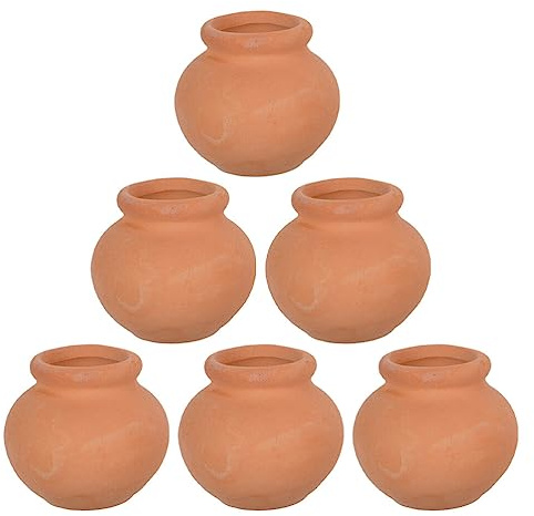 Operitacx 6pièces Pots De Fleurs Terre Cuite Pots De Plantes Compactes pour Intérieur pour Décorer Bureau Et Balcon