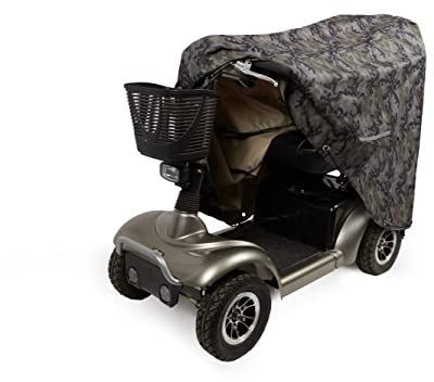 Covermates Mobility Scooter Cover - Light Weight Polyester, Weather Resistant, Drawcord Hem, Power Sports Covers, Camo