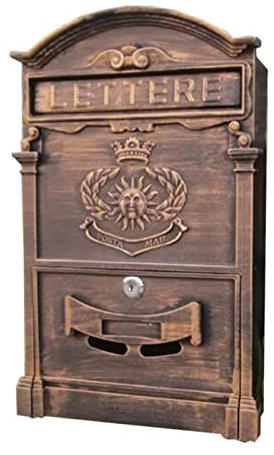 casella postale Cassette postali di grande capacità Cassetta postale in alluminio stile euro con cassetta postale con serratura Scatola per montaggio a parete per esterni per ogni occasione perfetto