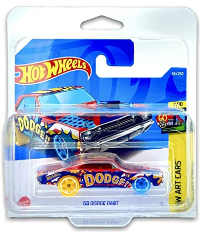 Hot Wheels - ´68 Dodge Dart - HW Art Cars 2/10 - HCW96 - Short Card - Comic Design - Mattel 2022-1:64