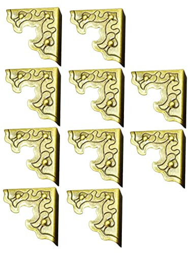 Dekorativer Eckenschutz aus Zinklegierung, Gold, 20 Stück