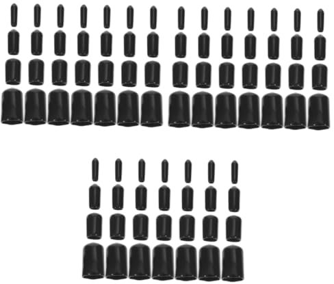 JECOMPRIS 240 Stk Schutzabdeckung Verschrauben Bausatz Hardware-stecker Kappen Für Vergaser-vakuumstopfen Schraubenabdeckungen Gewindeschutz Ende Pfostenabdeckung Aus Metallrohr Gummi