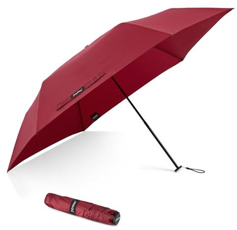 G4Free kompakt paraply och reseparaply, 115 g, ultralätt, ultralitet, UPF 50+ mini UV-parasoll, kolfiberribbor