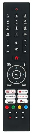 ALLIMITY Telecomando Compatibile con Nordmende/Logik/Techwood ARTX55UHD ARTX65UHD 43AO11UHD 55AO11UHDA 50AO11UHDA 65AO11UHD L32SHE22 L32SHE22(A)