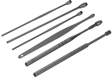 IWOWHERO 2sätze Kerzenohrenreinigungswerkzeug Aus Edelstahl Ohrenschmalzentferner Mit Spiraldesign Ohrreinigungswerkzeug Earwax Removal Tool