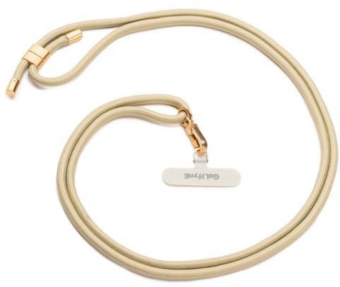 Golifyne Cordino per Telefono Universale | Laccio Regolabile 80-150cm per Cellulare | Catena con Patch Resistente, Compatibile con iPhone/Samsung/Huawei e Altri Smartphone - Verde Oliva