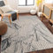 Tappeto antiscivolo nero con design a griglia per bambini, per soggiorno, corridoio, 60 x 90 cm