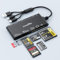 7 IN 3 USB 3.0 Multi Card Reader Adapter, Memory Card Reader for SD,CF,XD,Micro SD,TF,MS Cards, 5Gbps High-Speed USB C SD Card Reader for iPhone 16/15/14/iPad/MacBook/Samsung, Windows,Mac OS,Linux
