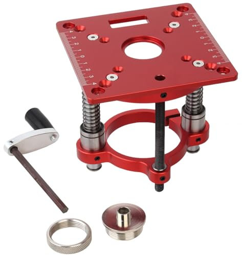 Kit de levage de précision pour défonceuse avec plaque d'insertion de table de défonceuse, levage maximal de 70 mm, outils de gravure pour moteurs de 64 à 66 mm de diamètre