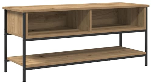 vidaXL TV-Schrankset 100 x 35 x 45 cm Artisan-Eiche Holzwerkstoff | Sieht cool aus mit klaren Linien, Stabil aus Holzwerkstoff und Metall, Viele Fächer, um alles ordentlich zu verstauen