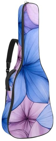 Akustikgitarre Tasche 1cm Dicke Polsterung, Wasserdicht Oxford Tuch Gitarrentasche Rucksack für 40-42 Zoll E-Bass Klassische Gitarren, Nahtlose Valentinstag Kleine Herzen mit Punkten, Mehrfarbig 02
