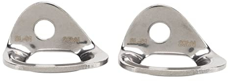 WOHPNLE 2 PCS Bergsteigen Klettergriffe, Bolzen Aufhängung große Tragfähigkei, Kletterankeraufhänger 316 Edelstahl, Heavy Duty Climbing Hangers Bohrhakenlasche für Schutz Wandercamping