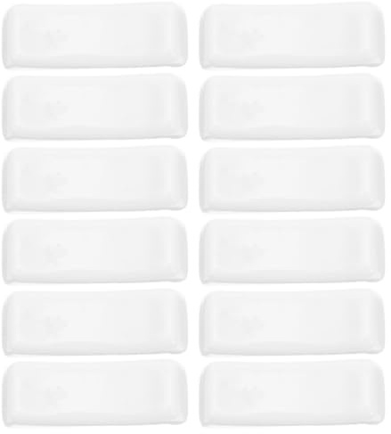 Porta Posate da Tavolo in Ceramica Bianca 12 Pezzi, Design Elegante | Porta Bacchette da Tavola, Supporto Stabile Anti-scivolo, per Casa e Ristorante, Riutilizzabile