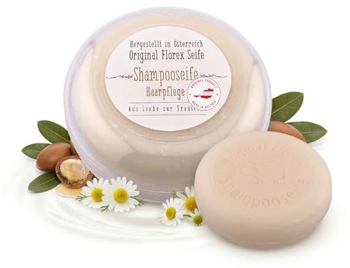 Shampooseife 100 g feste Haarseife mit Schafmilch Arganöl Dose Österreich