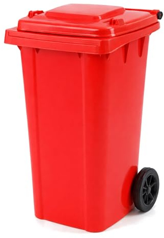 Oypla 240L Red Wheelie Bin for Household Outdoor Garden Waste