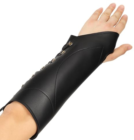 YELARXI Archery Arm Guard, Adjustable Bow Armguard for Women and Men Leather Archery-Fitting for (Hunting/Shooting Practice/Contest)