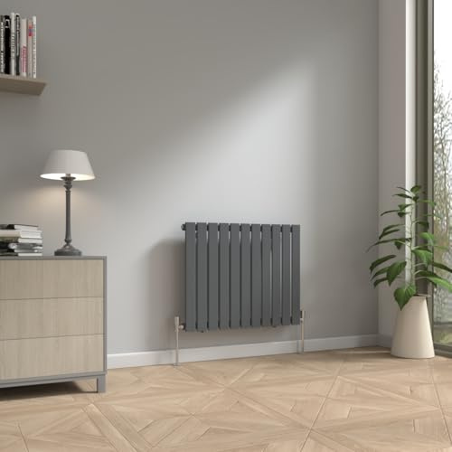 NRG 600 x 748mm Horizontal Column Designer Radiator Single Flat Panel Heater Central Heating Rads