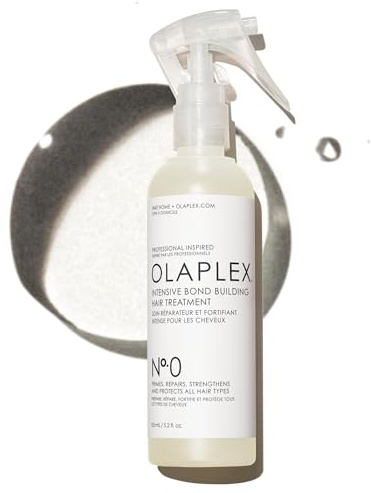 Olaplex Nº. 0 Intensive Bond Building Hair Treatment: Primes & Strengthens | Repairs & Protects Hair | For Coily, Curly, Straight, and Wavy, 155 mL / 5.2 Fl Oz