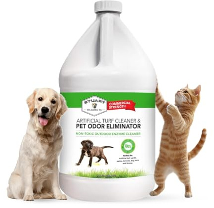 Stuart Pet Supply Artificial Turf Cleaner and Outdoor Pet Odor Eliminator Concentrate is Ideal for Yards, Artificial Grass and Patios, Great Yard Odor Eliminator for Dogs and Doggie Doo Dissolver