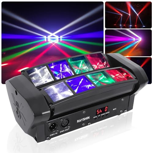 Luce LED da palcoscenico Spider Moving Head RGBW luce partito musicale/controller Dj 512 Dmx luce per bar club party discoteca dance floor LED spettacolo palcoscenico