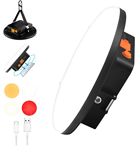 16500mAh LED Torch, 3000LM Flashlight, Infinitely Dimmable Lamp, 4 Light Modes Camping Light, Improved 4 x N42 Strong Magnets with 1/4 Expandable Connector Camping Lantern