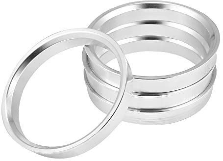 X AUTOHAUX 4pcs Bague de Centrage Jante 66,6mm à 60,1mm Aluminium Alliage Voiture Hub Centric Anneaux