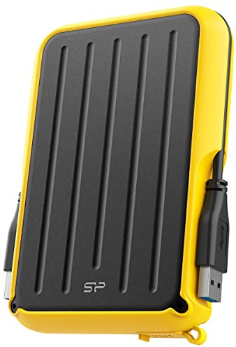 Silicon Power - Disco duro externo (A66, 5 TB, compatible con PS5, PS4, Xbox One, PC y Mac), color amarillo