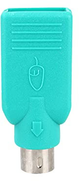 Restokki Adaptador USB a PS2, Verde USB Hembra a PS2 Adaptador convertidor Macho para ratón USB y Teclado Conectar con la computadora