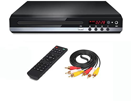 Lecteur DVD Portable Multi-Format pour TV, Prise en Charge de la Sortie AV HDMI, Fonction CD SVCD VCD Compatible