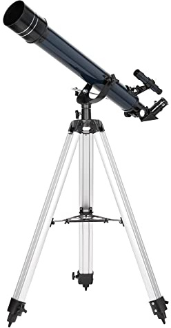Kit de Ciencia Discovery Spark 707 AZ para Principiantes: Telescopio Ligero para Observaciones Diurnas y Nocturnas, Trípode Robusto, Libro de Astronomía (PL) y Accesorios