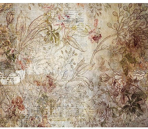 murando Fototapete Premium-Vlies Blumen 100x70cm Foto Tapete Schlafzimmer Wohnzimmer Vliestapete XXL Motivtapeten Bildtapete 3d Effekt Wand Dekoration Flur Pflanzenmotiv Botanik Vintage Retro