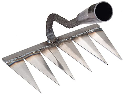 ＨＡＯＡＮＧＺＨＥ Garden Rake Heavy Duty Soil Rake, Carbon Steel Rake For Gardening, Garden Rake, Soil Rake, Leaf Rake, Turf Rake, Grass Cutter, Rake, Garden Tools, Einfach zu bedienen