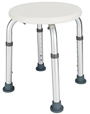 TactFire Höhenverstellbarer Duschhocker Anti-Rutsch Duschstuhl Duschsitz Duschhilfe Badsitz Badhocker Badewannensitz