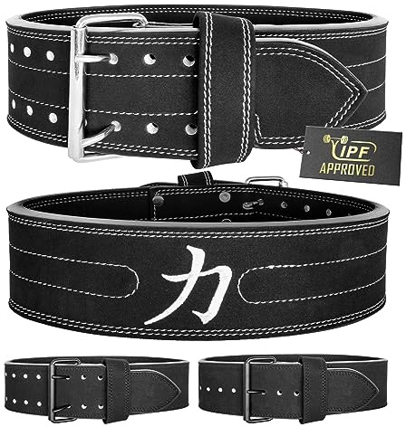 Strength Shop 13mm Prong Belt Gewichthebergürtel mit Schnallenverschluss, IPF-zertifiziert, Robuster & langlebiger Lifting Belt schützt u. stabilisiert Rumpf & Wirbelsäule im Training