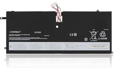 LUSONBAY 45N1070 45N1071 - Batería para portátil Lenovo ThinkPad X1 Carbon Gen 1, X1 Carbon Ultrabook 1st Gen 2012/2013 i5-3317U i5-3337U i5-3427U i7-3667U Type 34xx 3443/3444/3444/3444/45